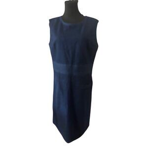 Carolina Blues blue denim dress with exposed stiching size 14